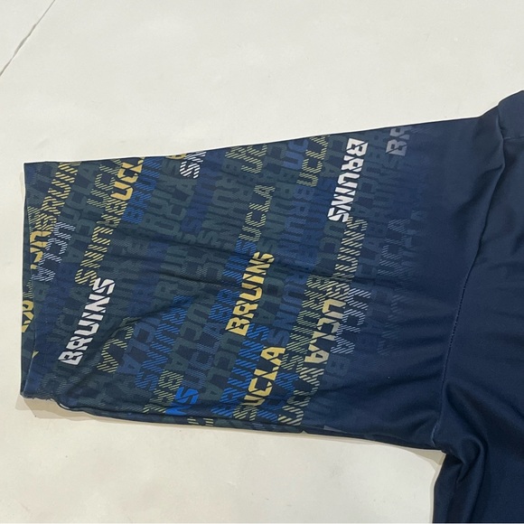 Adidas Blue UCLA College Bruins Fitted Running Shirt Size XL Bruins Revolution - Picture 6 of 14